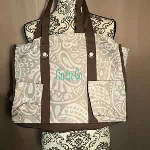 Thirty-One Zip Top Organizing Utility Tote